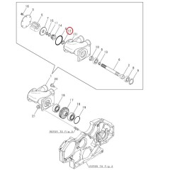 YANMAR MARINE 4LHA-DTE 4LHA-STE Water pump 'O' Ring - 119175-42610